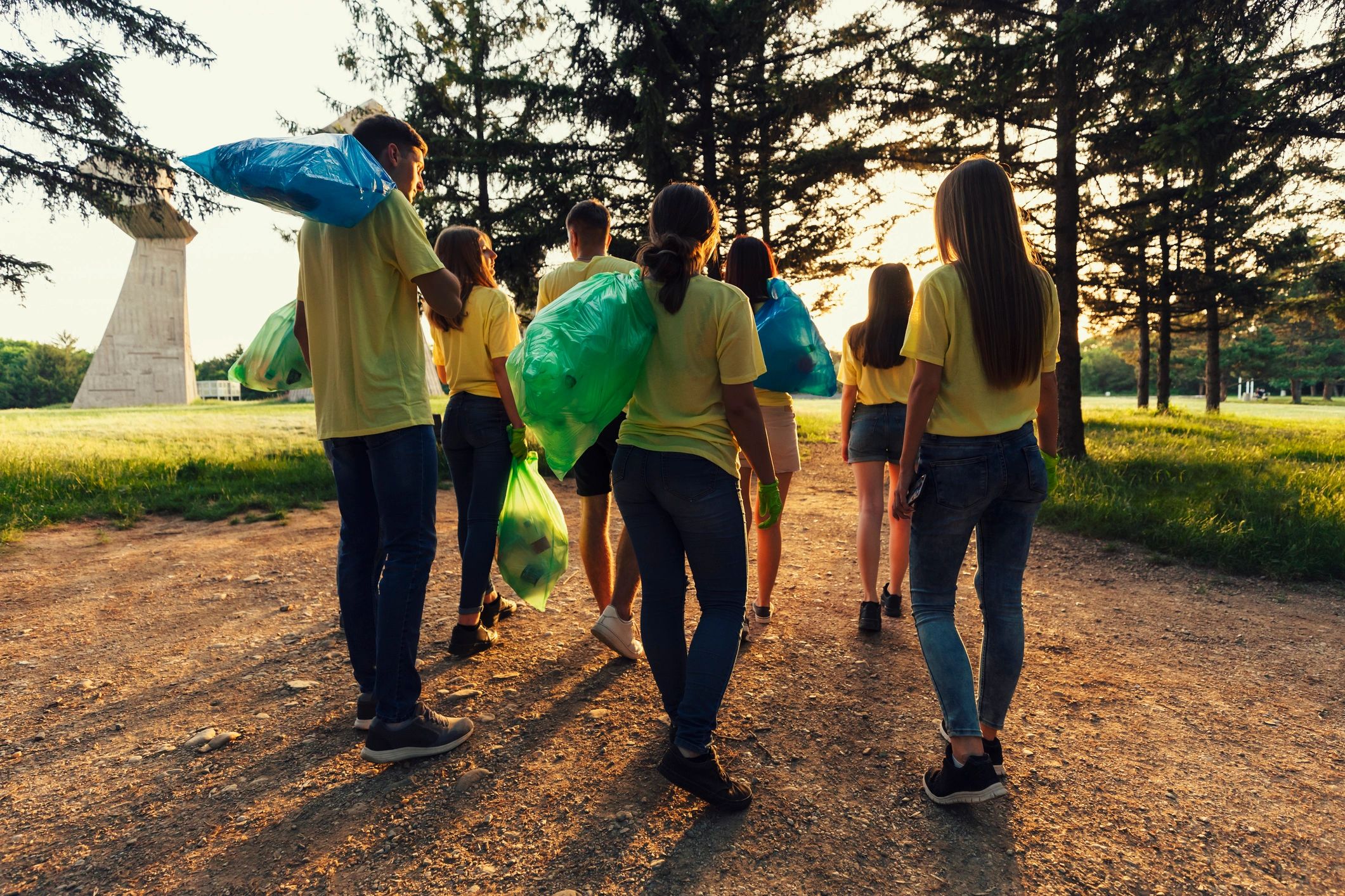 People working together in community support